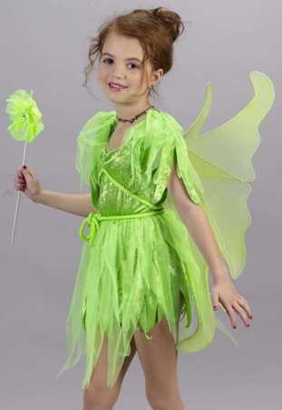Kids Girls Costumes Tinkerbell Tinkerbelle Peter Pan Fairy Faerie Dress Costume Theme Party Outfit