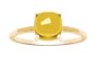 10k Yellow Gold Cushion Cabochon Citrine Ring, Size 6