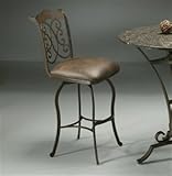 Pastel Furniture AH-219-26-AR-649 Athena Swivel Bar Stool, Autumn