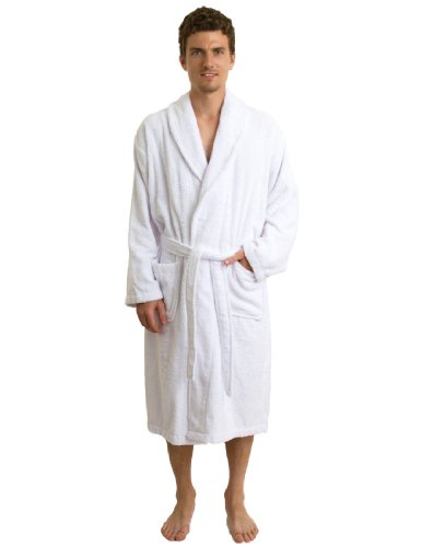 TowelSelections Men's Turkish Cotton Bathrobe Terry Shawl Robe Made in Turkey