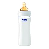 Produkt-Bild: Chicco 60041000000  - Glasflasche 240 ml mit Kautschuk-Sauger, normaler Flu&szlig;
