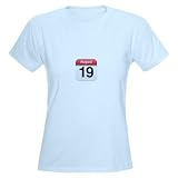 Apple iPhone Calendar August 19 Women's Light T-Sh Women's Light T-Shirt by CafePress