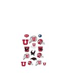 Utah Utes Team Logo Assortment Fathead Jr. Wall Decal