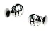 Mens Designer Fashion Cufflinks - Gear Knobs on a Chain - For the Car Enthusiast Image