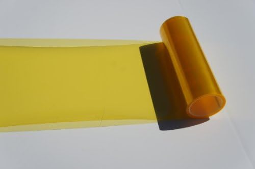 DIBRANDHeadlights, Tail Lights, Fog Lights Tint Vinyl Film, Self Adhesive (Medium 12''X72'', JDM Golden Yellow)