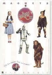 Wizard of Oz 4 Piece Magnet Set Main Characters