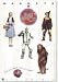 Wizard of Oz 4 Piece Magnet Set Main Characters