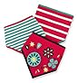 3 Pack Pure Cotton Flower Dribble Bibs