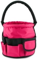 Neatnix Round Stuff Bucket, Hot Pink and Black