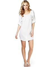 Pure Cotton Dobby Spotted Cover-Up Kaftan