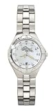 Denver Broncos Womens Pearl Watch With Stainless Steel Bracelet