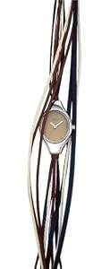 Opex - X2341LA4 - Filante - Montre Femme - Quartz Analogique - Cadran Noir - Bracelet Cuir Bleu/Brun/Doré