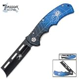 Tomahawk Wicked Blue Razor Folding Pocket Knife