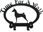 Dog Leash Hook - Basenji (Time for a Walk)