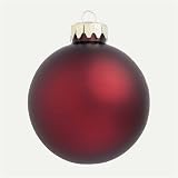 Click here to buy Club Pack Of 72 Matte Bordeaux Glass Ball Christmas Ornaments 2.75 #27673B by Roman.
