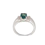 18k White Gold Alexandrite And Diamond