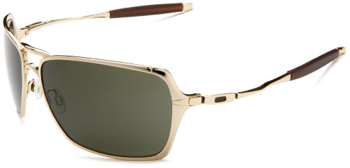 Oakley Men’s Inmate Sunglasses,Polished Gold Frame/Dark Grey Lens,one size