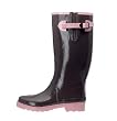 CLEARANCE Tamara Henriques Chocolate Brown Women's Waterproof Rubber Rain and Garden Boots
