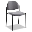 Comet Armless Stacking Chairs- Gray/ Black(Set of 3)