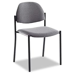 Comet&trade; Stacking Chairs without Arms, Gray Olefin Fabric, 3 per carton (GLB2172BKIM11)