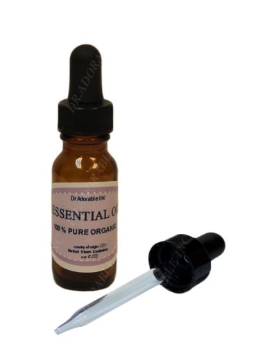 Melissa Essential Oil by Dr.Adorable 100% Pure Organic 0.6 Oz/18 Ml with Glass Dropper