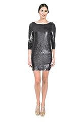 Cocktail Sequined Backless Elastane/Leather/Polyester/Viscose Evening Dress 