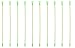 20 Glow in the Dark Star Path Marker Rods by Pure Garden
