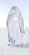 5" Icy Crystal Clear Male Penguin Christmas Table Top Figure