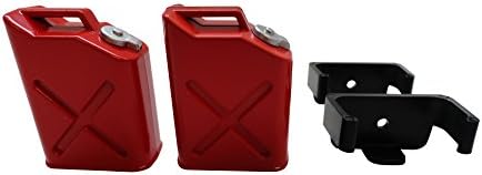 1/10 RC Rock Crawler Scale Red Jerry Gas Can Jug W/Brackets - 2 Pack - Apex RC Products #4052