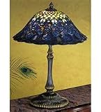 22 Inch H Tiffany Peacock Feather Table Lamp Table Lamps