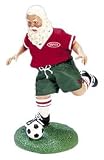 11-Inch Fabriche Kicking Soccer Santa.