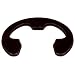 Carbon Steel E-Ring, 1/8" Shaft OD x 0.015" Thick x 0.23" OD, Oil Finish DIN 6799 (Pack of 100)