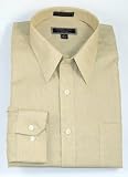 Roberto Villini Non Iron Big & Tall Tan Parquet Point Collar Dress Shirt