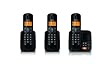 Philips CD1863B/FR T�l�phone Trio sans fil avec r�pondeur 2 combin�s suppl�mentaires Noir