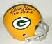 Bart Starr Autographed Green Bay Packers Mini Football Helmet with 