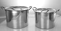 Buckingham Set of 2 Stainless Steel Stock Pots