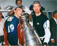 Buy Joe Sakic & Patrick Roy autographed 8x10 Photo (Colorado Avalanche) by No manufacturer