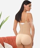 31izDsUg4XL. SL160  Leonisa Shapewear, Control Shaper, use after a Tummy tuck or Liposuction, Reduces your Waist, Above your Knee LightBrown Large