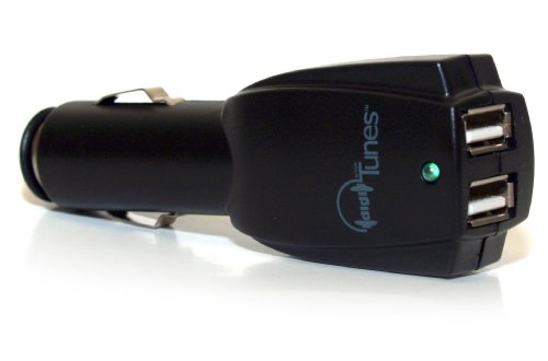 Dual USB Car Charger-2.1A for iPad, iPad 2, iPhone 4S, Motorola Xoom, Galaxy Tab 10.1