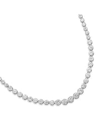 16" Graduated Bezel CZ Necklace
