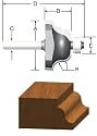 Vermont American 23150 1/4-Inch Radius Carbide Tipped Roman Ogee Router Bit, 1/2-Inch Ball Bearing 2-Flute 1/4-Inch Shank