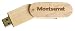 Engraved Wooden USB Flash Drive 8 GB - Engraved name Montserrat