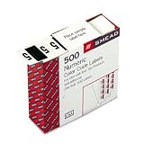 Smead Color Coded Labels, Bar Style, 5, 1-1/4x1, Dark Green