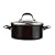 Meyer Select Advantage Non-stick Stockpot with Locking Lid, Black, 24 cm, 4.3 Litre