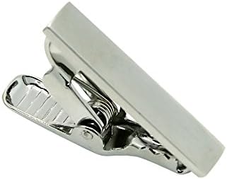Et Tiny Mens Silver Tone Tie Clips with Presentation Box