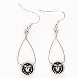 Oakland Raiders French Loop Earrings