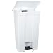 Rubbermaid Commercial 6146 HDPE 23-Gallon Medical Mobile Step-On Trash Can, Rectangular, 16-1/8" Width x 19-3/4" Depth x 32-1/2" Height, Red
