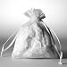 White Organza Drawstring Bags