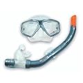 Tauch- und Schnorchelset Aqualung Miami Dry - Gr. L silber