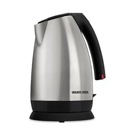 Black & Decker JKC650 Smart Boil Stainless-Steel 1-2/3-Liter Cordless Electric Kettle